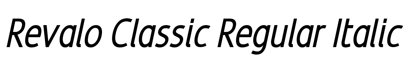 Revalo Classic Regular Italic